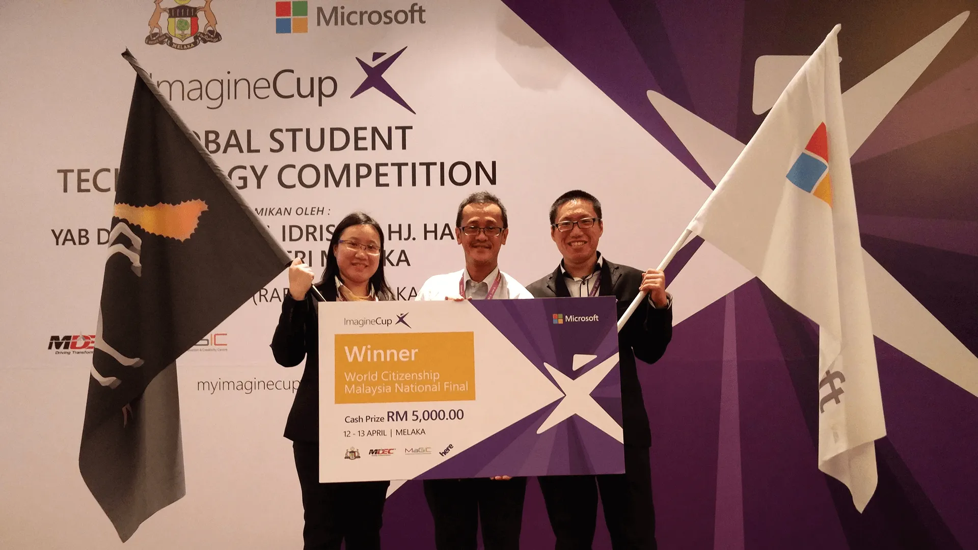 Winner of Imagine Cup Malaysia 2016: World Citizenship category Winner of Imagine Cup Malaysia 2016: World Citizenship category