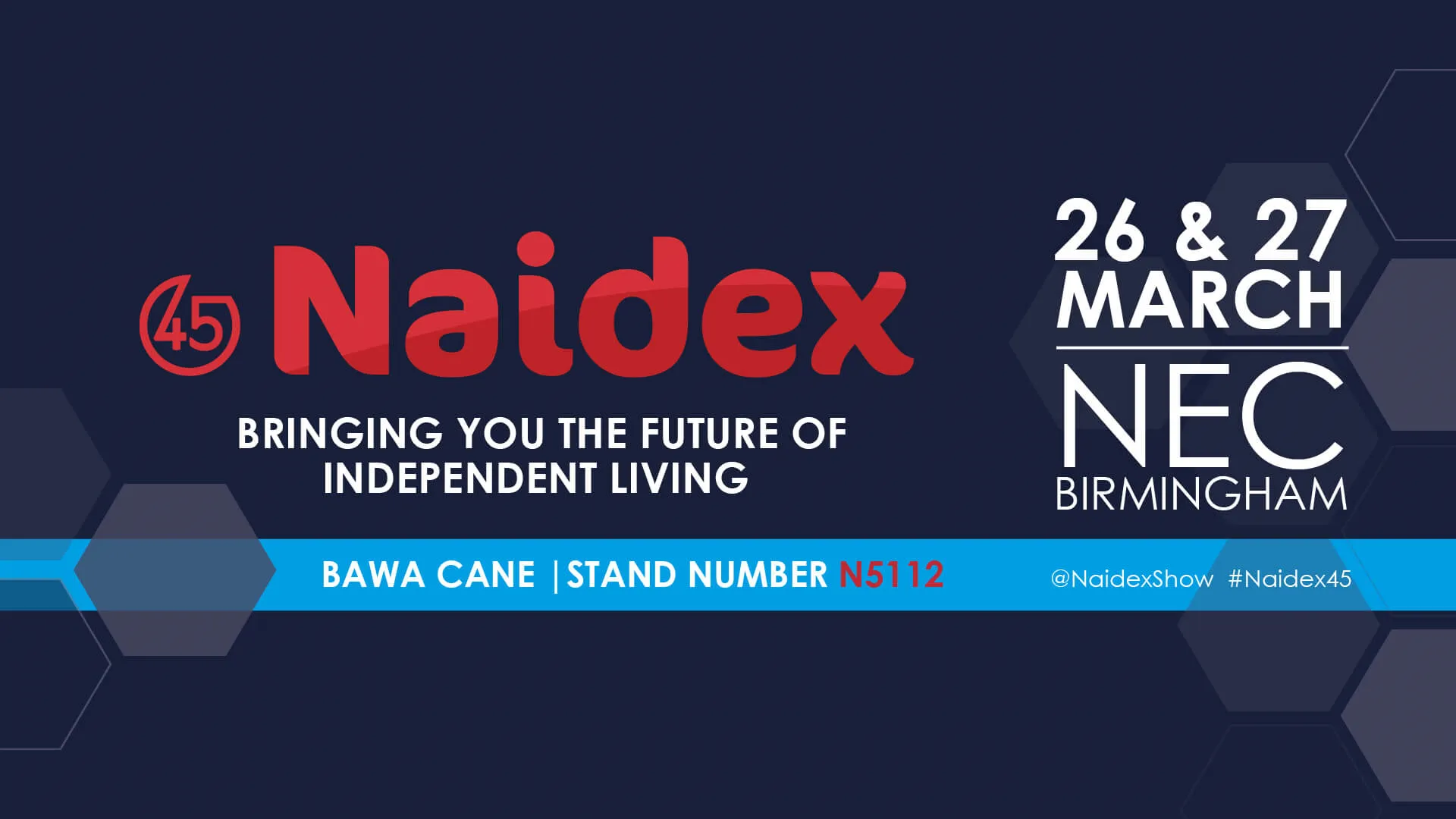 Naidex x BAWACane Header 2019 Naidex x BAWACane Header 2019