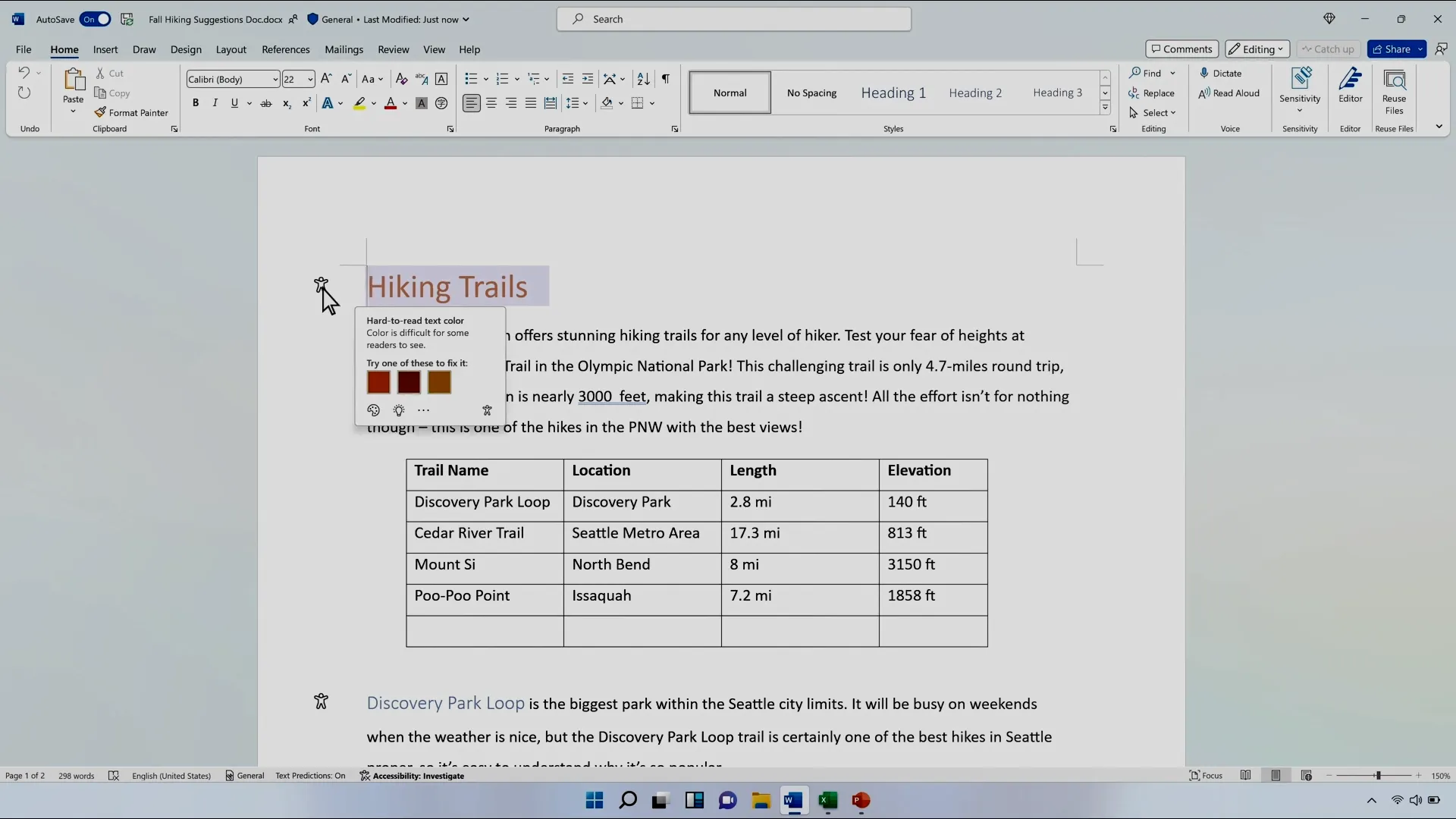 Accessibility Assistant identifies and collates issues while you write. In this case, an icon on the left margin will give you options to fix it. Accessibility Assistant identifies and collates issues while you write. In this case, an icon on the left margin will give you options to fix it.